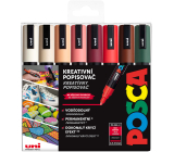 Posca Universal acrylic marker set 1,8 - 2,5 mm Autumn mix of earth tones 8 pieces PC-5M