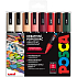 Posca Universal acrylic marker set 1,8 - 2,5 mm Autumn mix of earth tones 8 pieces PC-5M