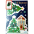 Albi Folding Christmas card 3D Christmas tree and house 11,5 x 17 cm