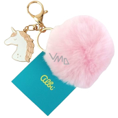 Albi Hairy Unicorn Key Ring pink 8 cm