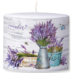 Emocio Lavender Provence scented candle ellipse 115 x 53 x 100 mm