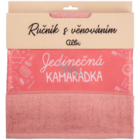 Albi Gift towel - Unique friend pink 50 x 90 cm