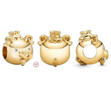 Charm Sterling silver 925 Sheep or Goat is the eighth animal in the 12-year cycle of the Chinese zodiac sign, bead for bracelet