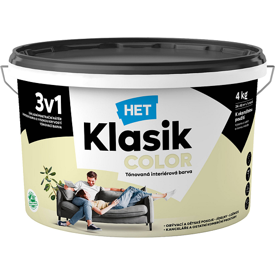Het Klasik Color painting color, 0658 pastel yellow, 4 kg