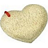 Lufa Cylindrica Natural massage cloth for children heart 13 x 10 cm LF239