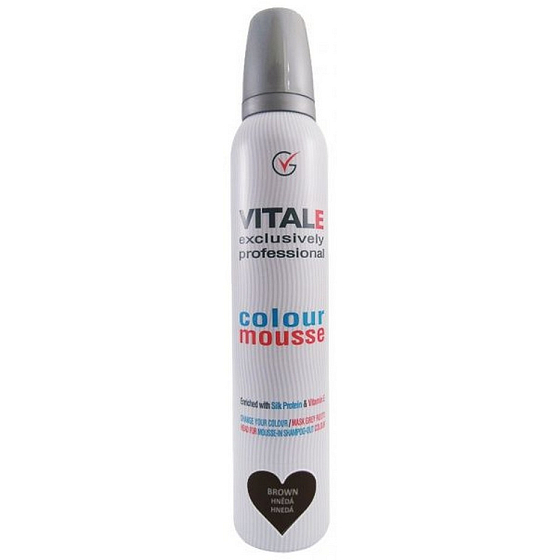 Vitale Exclusively Professional Coloring Mousse With Vitamin E Brown - Brown 200 ml