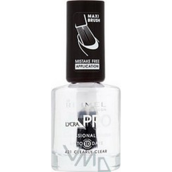 Rimmel London Lycra Pro nail polish 421 Clearly Clear 12 ml