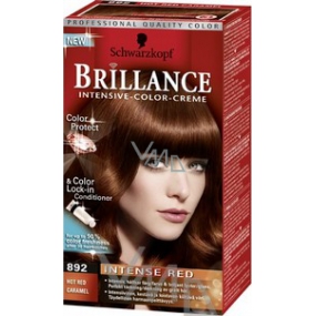 Schwarzkopf Brillance Color Creme hair color 892 hot red caramel 50 ml