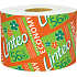 Linteo Economy toilet paper 2-ply roll 448 sheets, 56 meters, 1 roll