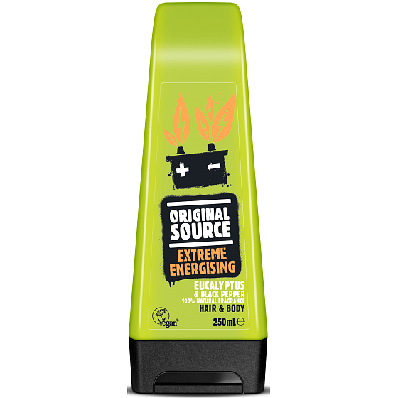 Original Source Eucalyptus and Black Pepper 2in1 shower gel and shampoo for men 250 ml