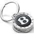 Bentley key ring silver-black