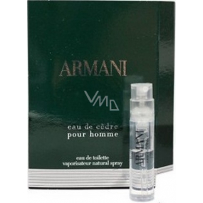 Giorgio Armani Eau de Cedar pour Homme Eau de Toilette 1.2 ml with spray, vial