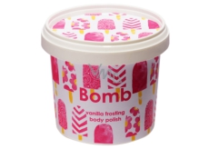Bomb Cosmetics Vanilková poleva - Vanilla Frosting přírodní tělový peeling 375 g