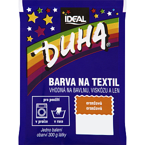 Ideal Duha orange, fabric dye for cotton, viscose and linen, for 300 g of fabric, 15 g