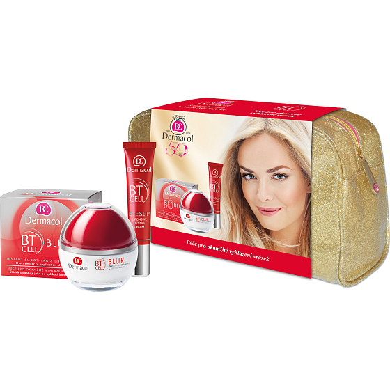 Dermacol BT Cell lifting cream Intensive lifting cream 50 ml + BT Cell Lifting Cream Eye & Lip Intensive lifting cream for eyes and lips 15 ml + case, cosmetic set
