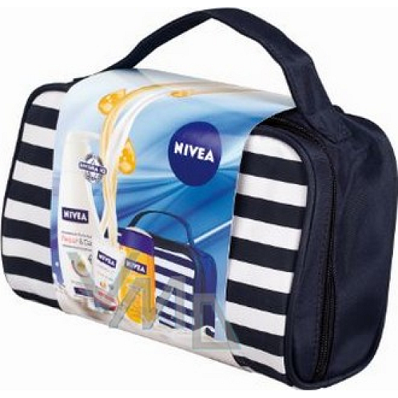 Nivea Kazcare women's body lotion 400 ml + hand balm 50 ml + oil 200 ml + bag, for women cosmetic set