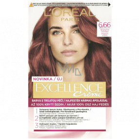 Loreal Paris Excellence Creme hair color 6.66 Intense red