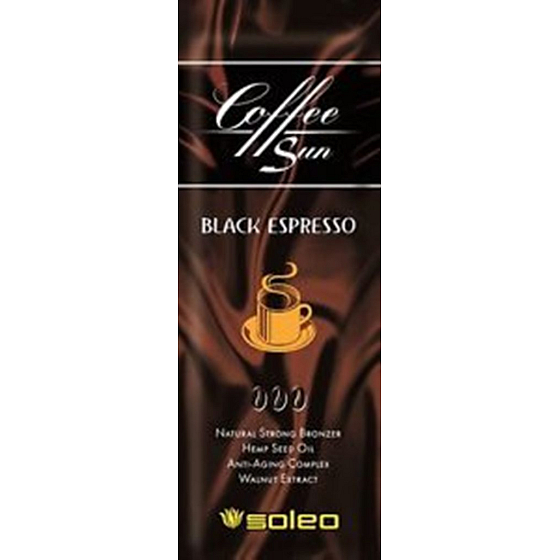 Soleo Coffee Sun Black Espresso Maximum natural sunscreen 5ml - disposable solarium cream