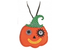 Felt pumpkin for hanging 8 cm