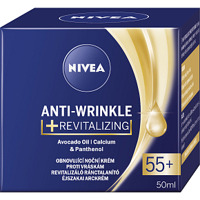 Nivea Anti-Wrinkle Revitalizing 55+ Night Cream against Wrinkles, 50 ml
