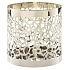 Yankee Candle Matrix Brushed Silver metal candlestick for small decor or fragrant pearls