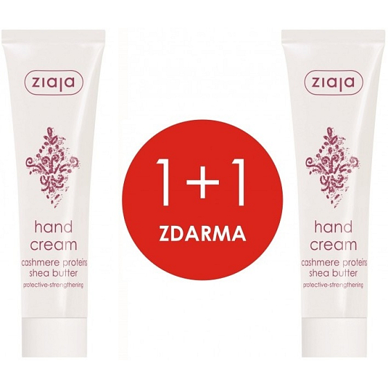 Ziaja Cashmere protein and shea butter hand cream 2 x 100 ml, duopack