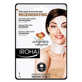 Iroha Regenerating Intensive Regenerating Cotton Face and Neck Mask with Argan and Hyaluronic Serum 30 ml
