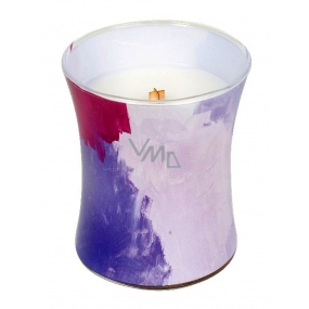 WoodWick English Lavender - Lavender Artisan scented candle with wooden wick and lid glass medium 275 g