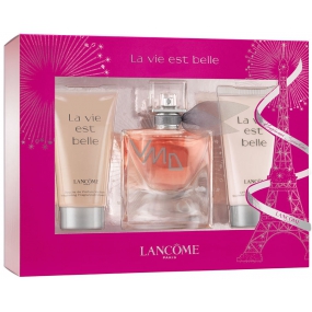 Lancome La Vie Est Belle perfumed water for women 30 ml + body lotion for women 50 ml + shower gel 50 ml, gift set