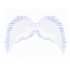 Angel wings white glitter layout is approx. 63 cm