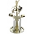 Golden angel chimes with 4 candles 130 x 270 mm