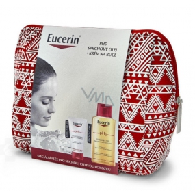 Eucerin pH5 relipidating shower oil 200 ml + pH5 regenerating hand cream 75 ml + etue, cosmetic set