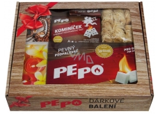 Pe-Po Gift Pack 2019 solid lighter 2 pcs + chimney sweep + wood wool lighter + 2in1 lighter + matches 55 mm + Camino matches + Camino matches, fireplace set