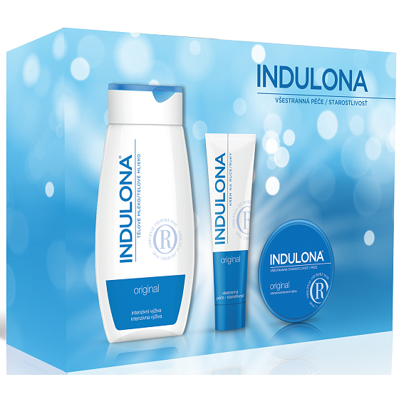 Indulona Original hand cream tube 85 ml + body lotion 250 ml + universal cream 75 ml, cosmetic set