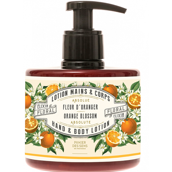 Panier des Sens Orange flower nourishing body lotion dispenser 300 ml
