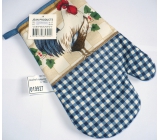 Kitchen gloves with strap different colors and motives 1 piece