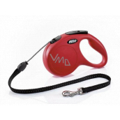 Flexi New Classic self-winding leash S 5 m to 12 kg red / cable