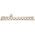 Advent calendar wooden white with gold star 78 x 395 mm