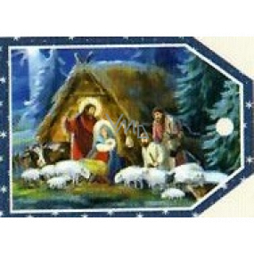 Nekupto Christmas gift cards Nativity scene 5.5 x 7.5 cm 6 pieces