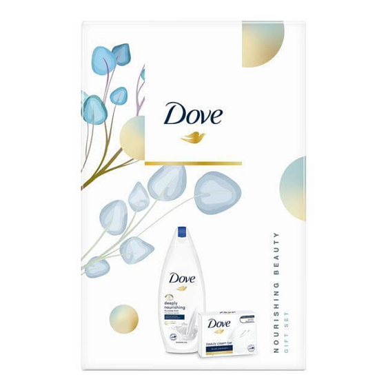Dove Nourishing Deeply shower gel 250 ml + Original toilet soap 100 g, cosmetic set