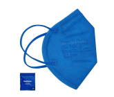 Healfabric Respirator Mouth Protection 5-layer FFP2 Face Mask Blue Medium 1 Piece
