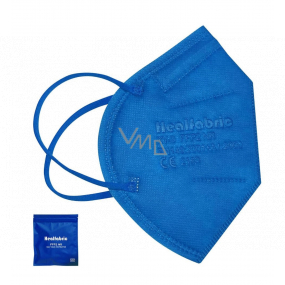 Healfabric Respirator Mouth Protection 5-layer FFP2 Face Mask Blue Medium 1 Piece