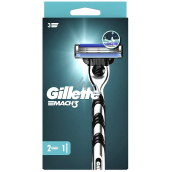 Gillette Mach3 razor + spare head 2 pieces for men