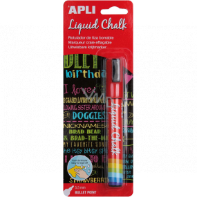 Apli Liquid Chalk Chalk marker round tip red 5,5 mm