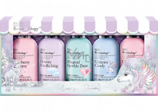 Baylis & Harding Beauticology Unicorn cleansing gel 100 ml + shower cream 100 ml + shower gel 100 ml + body lotion 100 ml + hand cream 100 ml, cosmetic set for children
