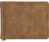 Albi Men's Affair Wallet Brown with clasp 12 x 9 x 3 cm