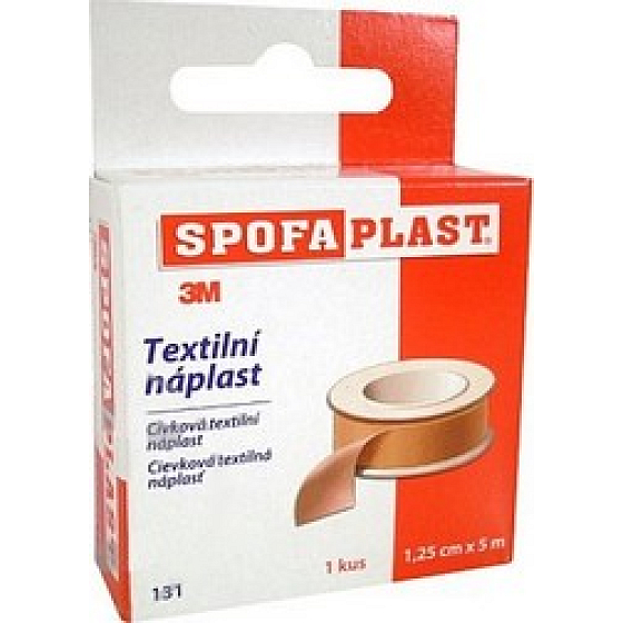 3M Spofaplast 131 spool textile patch 1.25 cm x 5 m