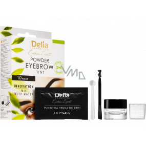 Delia Cosmetics Eyebrow Expert Henna powder eyebrow colour 1.0 black 4 g