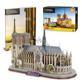 CubicFun Notre Dame 3D Puzzle 128 pieces, recommended age 10+