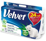 Velvet Aloe Vera Soft White Toilet Paper 3 ply 24 pcs